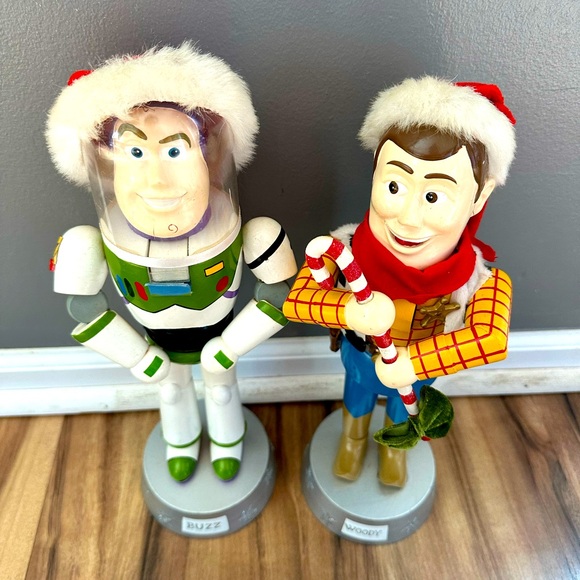 Disney Toy Story Woody & Buzz Lightyear Christmas nutcrackers - Picture 1 of 4